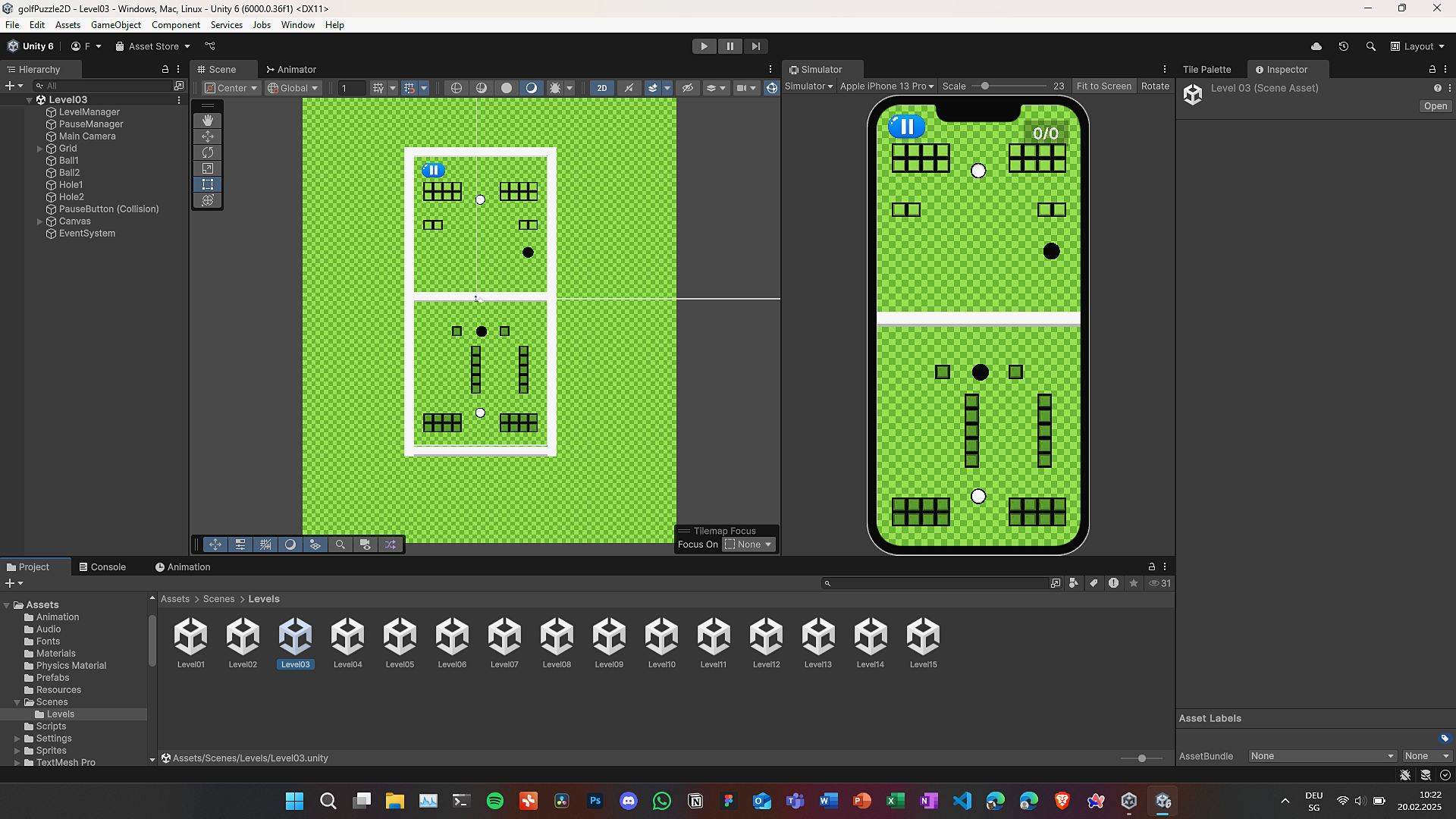 Hole in Two Mobile Game